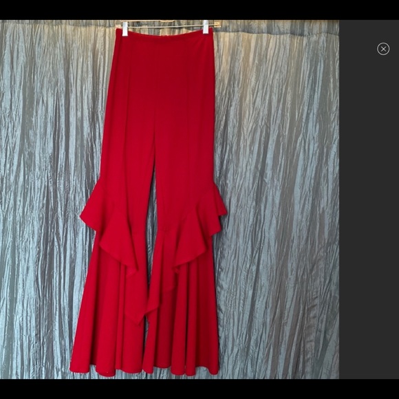 Pants - Red Bell Bottom pants